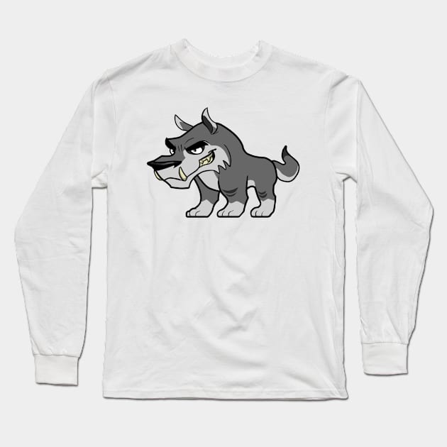 Full Wolf Design Long Sleeve T-Shirt by WolfSupreme